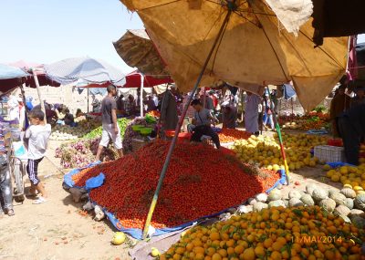 Taroudant-Souk du dimanche-Tomates et oranges