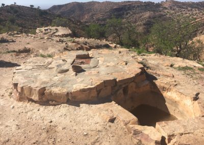 Vallée des cédrats_citerne berbère alimentée par ruissellement