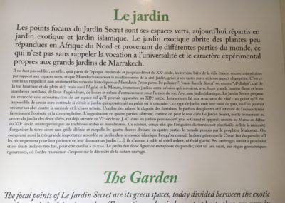 Marrakech-Jardin secret